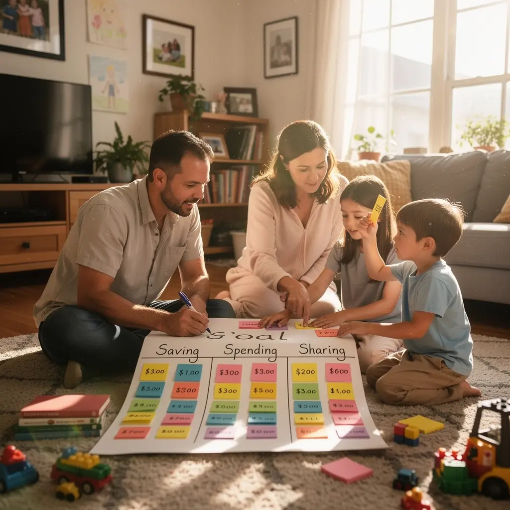 Családi költségnyilvántartás, ahol a bevételek és kiadások összesítve láthatók.